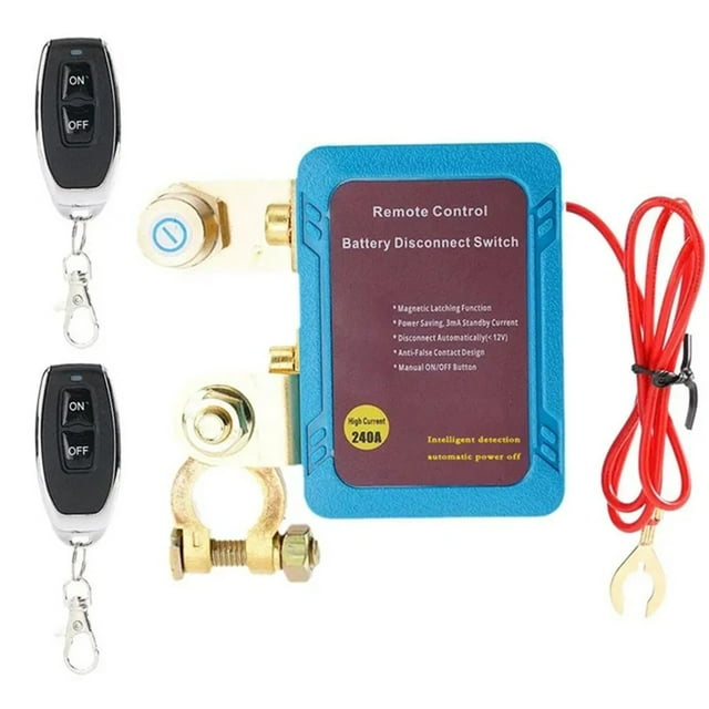 Remote Control Battery Disconnect Switch 12V 240A Kill Switch Automatic Power Shut Off Switch