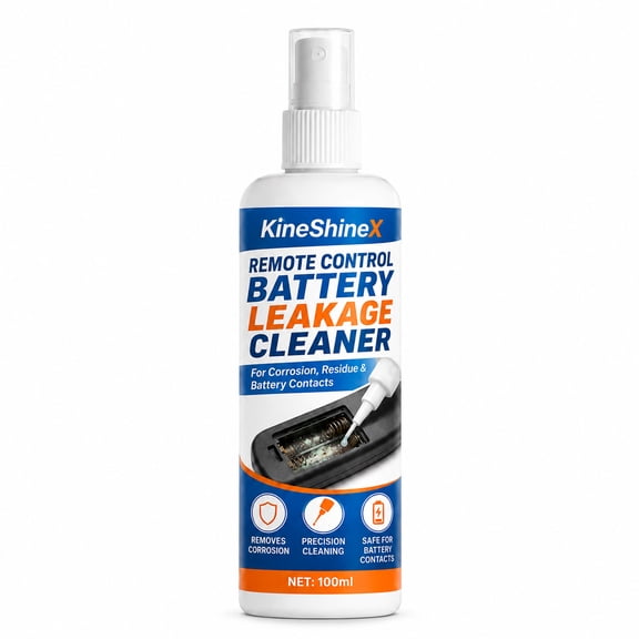 Remote Control Battery Leakage Cleaner, Battery Leakage Cleaner Spray, Remote Control Use, Spray Formula, Battery Acid Cleaner, Electronics Safe(RL)