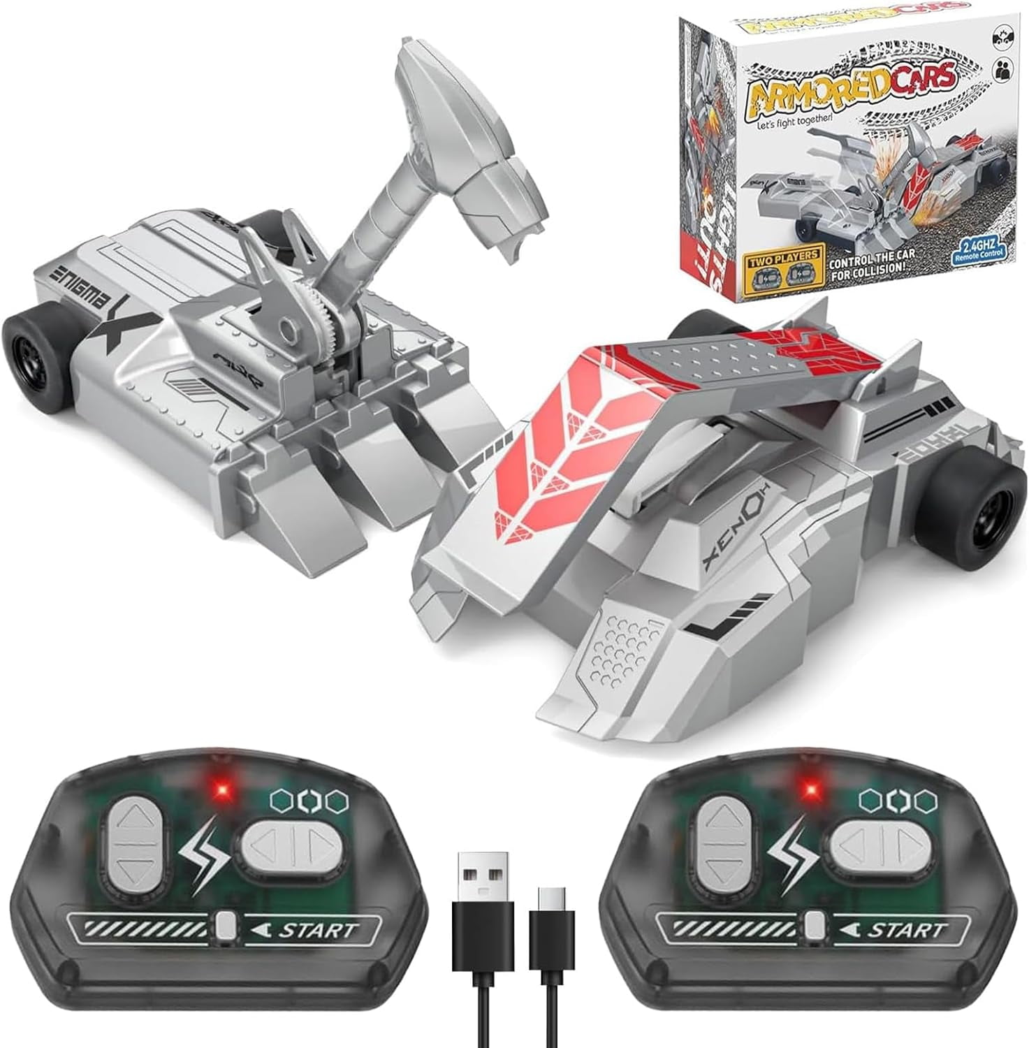Remote Control Battle Robots, 2.4 G Rc Fighting Robots Wars Battle Bots, Wireless 2-Player Fighting Robot Stem Toys (1Set)
