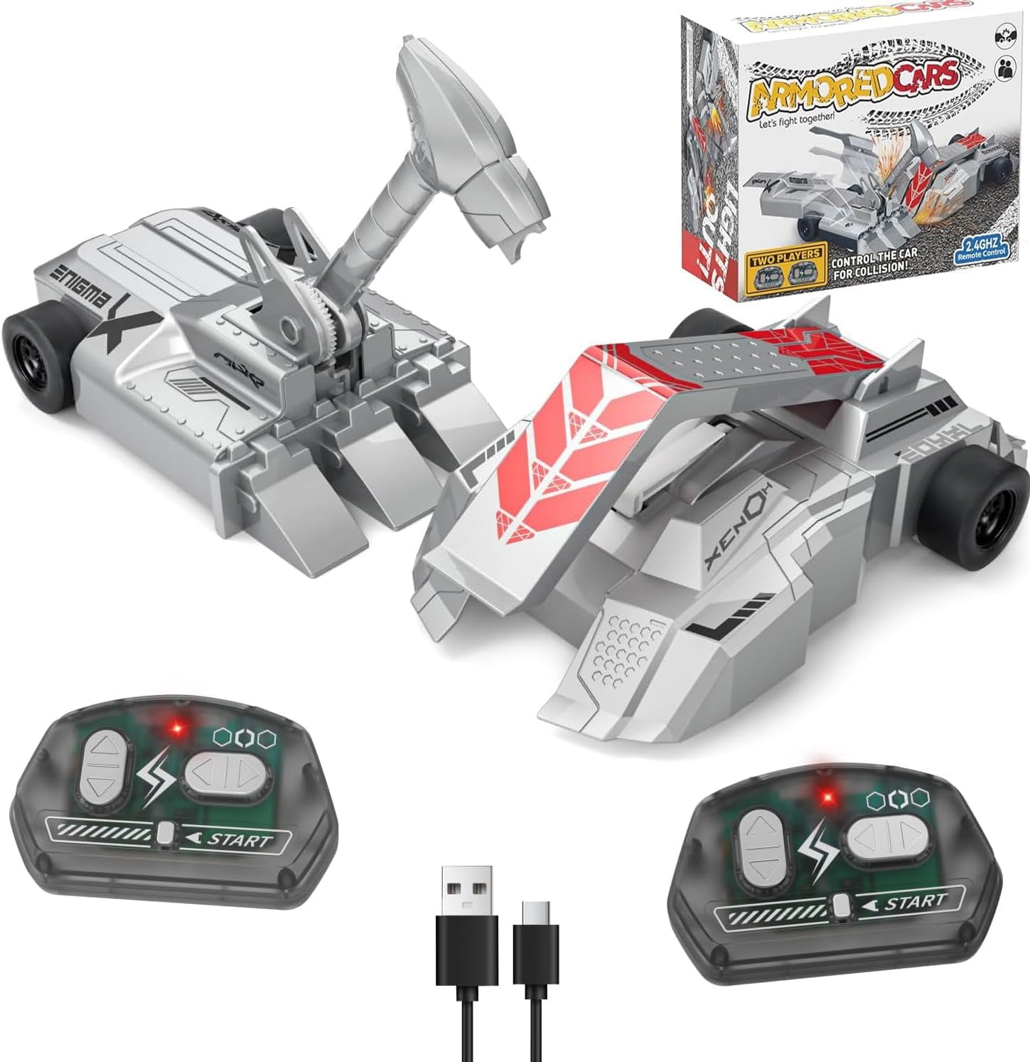 Remote Control Battle Robots, 2.4 G Rc Fighting Robots Wars Battle Bots, Wireless 2-Player Fighting Robot Stem Toys