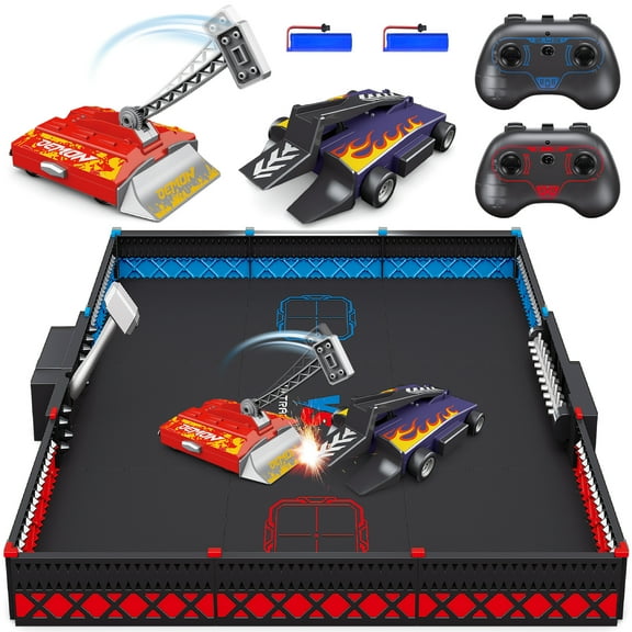 Remote Control Battle Robots, Interactive RC Fighting Robots Toys for Kids- 2.4Ghz RC Battle Bots with Arena, Combat Robots STEM Toys for Boys Girls