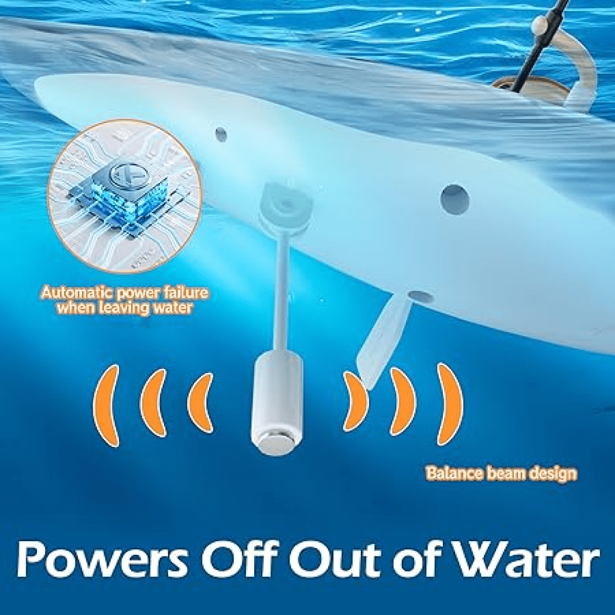 Remote Control Boat for Kids, RC Kayak Boat with LED Lights with Paddle for Lake River Pool and Bathtub -Balance Water Toys for Boys and Girls