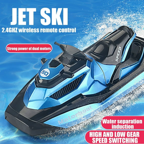 Remote Control Boatfor Swimming Pool Water Surface ,children Electric Mini Motorboat Toy With Remote Control,Rechargeable Battery, Motors, Christmas Gifts USB Charger2.4GHZ
