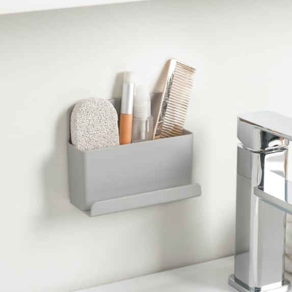 Remote Control Caddy Holder - Wall Mounted ABS Plastic Shelf Organizer for Bedroom Home, Remotes & Phone Storage