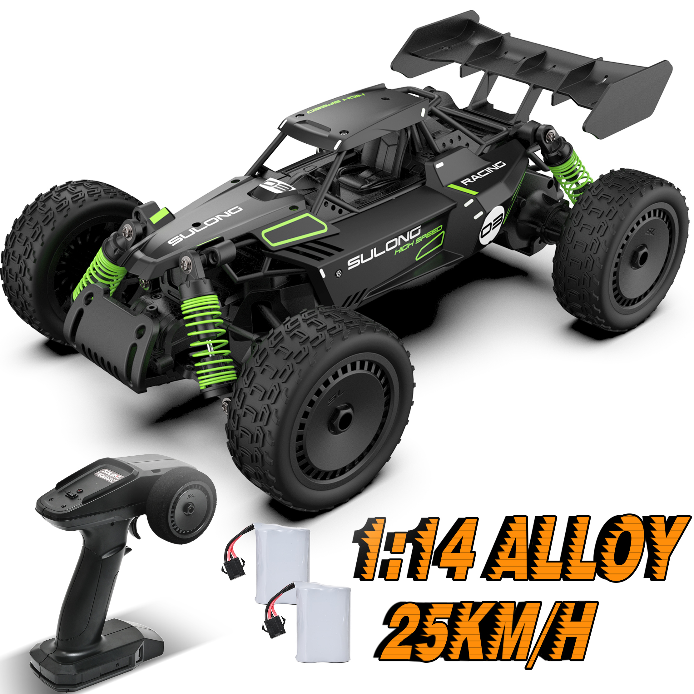 Hot Wheels RC Ballistik Racer Vehicle with Super Speed Battery