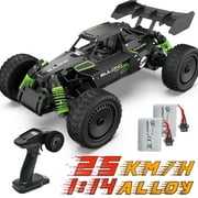 Remote Control Car - 1:14 Alloy High Speed Fast RC, 25 KM/H RC Racing Cars, RC Drift Car for Kids Adults , Off Road Variable-Speed Vehicle with 2 Rechargeable Battery