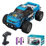 Remote Control Car, 120 Scale High Speed RC Cars,2WD 20Km/h with Two Rechargeable Batteries, Remote Control Monster Truck Off Road Racing Car Toys for Kids and Boys