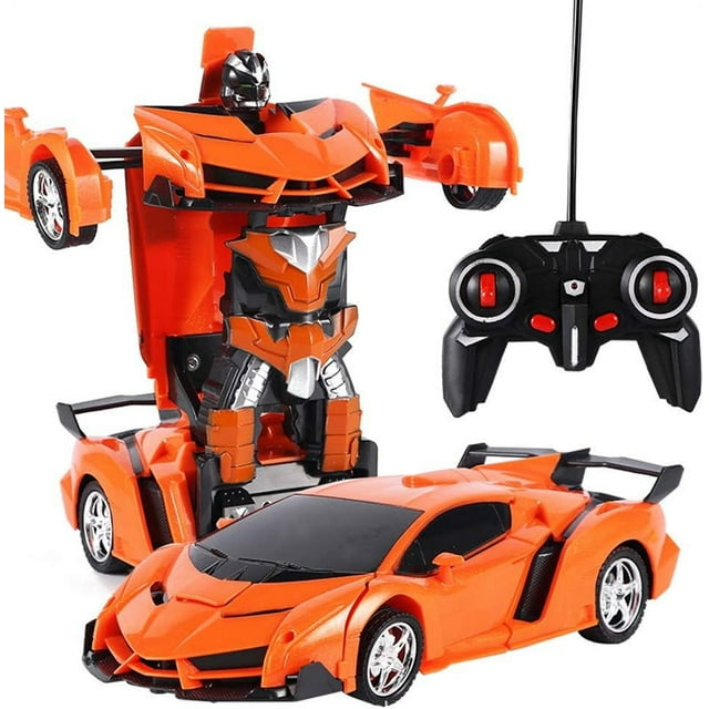 Remote Control Car, 2 in 1 Transforming Robot Car, One Touch