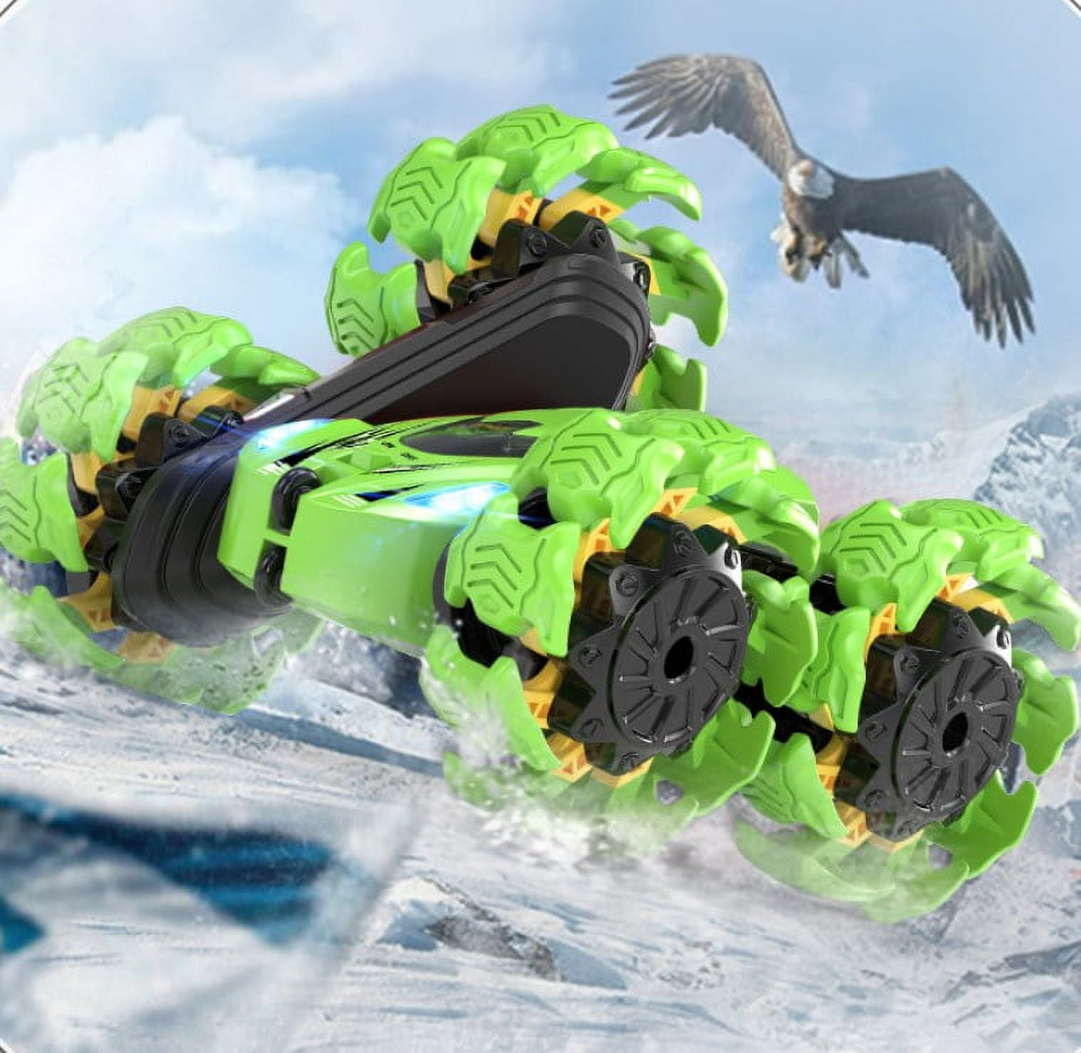 Remote Control Car, 2.4GHz Electric Race Stunt Car, Double Sided 360° Rolling Rotating Rotation