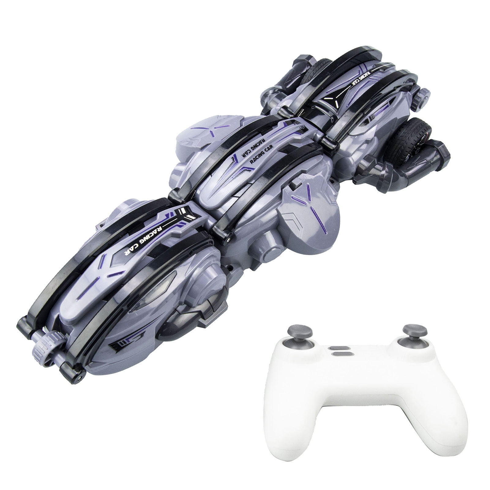 Remote Control Car, 2.4GHz Remote Control Rolling Stun Car with Lights ...