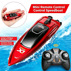 Ultra-small Mini Remote Control Electric Wireless Waterproof Speedboat Multiplayer Racing Boat Children's Ship Boy's Toy