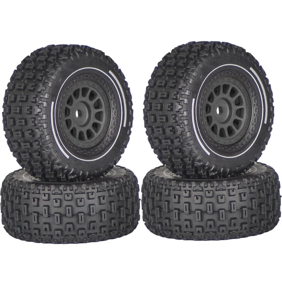 Remote Control Car Beadlock Terrain Tires for 1/14 Scale Remote Control Crawlers Car Easy Install Crawlers Accessories
