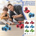 thumbnail image 1 of Remote Control Car Double Sided 360°Rotating 4WD RC Cars 2.4GHz Electric Race Stunt Toy Car Rechargeable Toy Cars for 6 7 8 9 10 11 12 Year Old Boys Girls Kids Christmas Birthday Gifts, 1 of 6