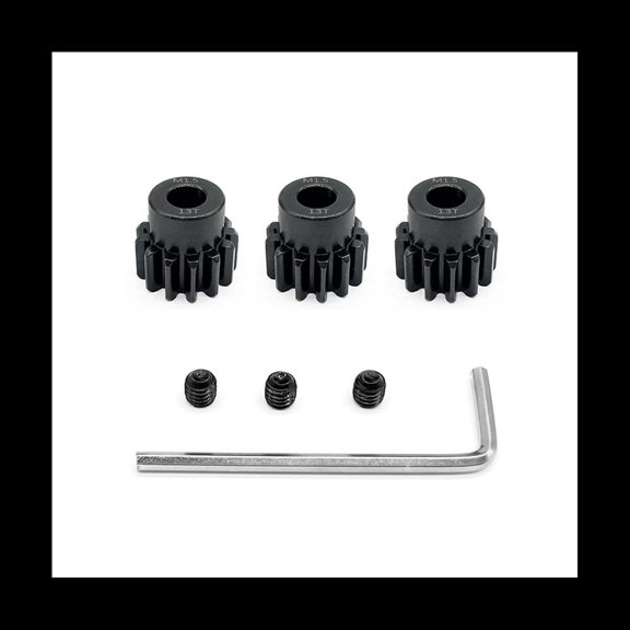 Remote Control Car Gear M1.5 Modulus 8.0 Inner Hole Chrome Steel 11-30T Motor Gear 3 Sets Including Machine Meter,13T