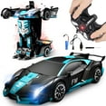 thumbnail image 1 of Remote Control Car, HDJ RC Cars One-Button Transforming, 360° Rotation Drifting, 1:18 Toy Gift for Kids,4-8 Years Old Boys/Girls(Blue), 1 of 9