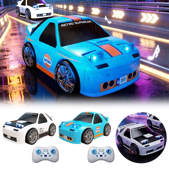 Remote Control Car,Intelligent Inductive Movement Toy Car with Auto-Follow Mode and Drift, 2.4Ghz RC Racing Car Simulated Headlights, Ideal Gift for Children (Blue)