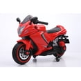 thumbnail image 1 of Xuanlur 24V Ride On Toys Motorcycle for Big Kids, Kids Car Motorcycle with LED Light, Gift for Boys & Girls Ages 3-8 (Wine Red), 1 of 6