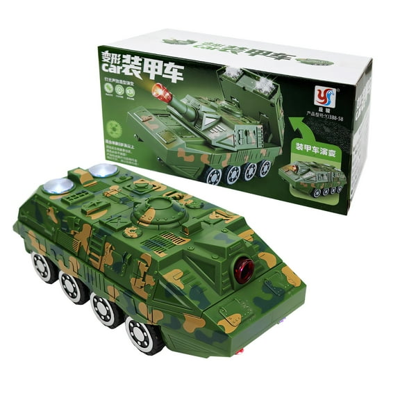 Remote Control Car, RC Car with Lights Music, 2.4GHz 4WD RC Stunt Car Toys, RC Cars for Kids Boys Girls Toy Gift Age 6 7 8 9 10 11 12 Year Old