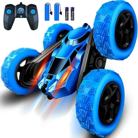 Remote Control Car, RC Cars 2.4GHz Double Sided 360Rotating 4WD Stunt RC Car