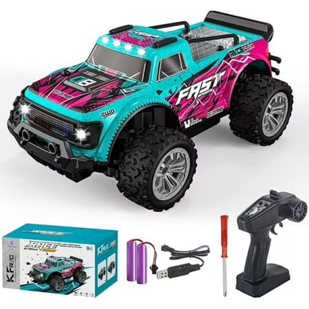 RC Truck 15Km/H 4WD Off-Road High Speed Remote Control Car for Kids Adults Gifts