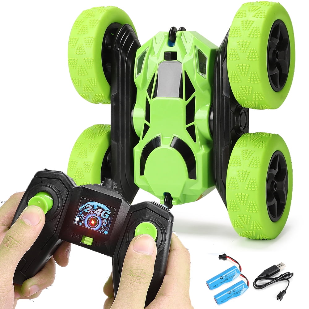 Amazon.com: cosone Remote Control Car - RC Car Toys for Boys - 4WD 2.4Ghz  Double Sided 360° Rotating RC Cars, Birthday Gifts for Kids Age 6 7 8-12 -  Green : Toys & Games