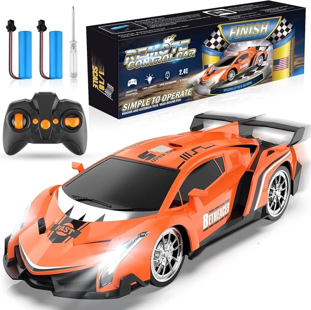 Remote Control Car RC Cars Xmas Gifts Toys for Kids 1/18 Electric Sport ...
