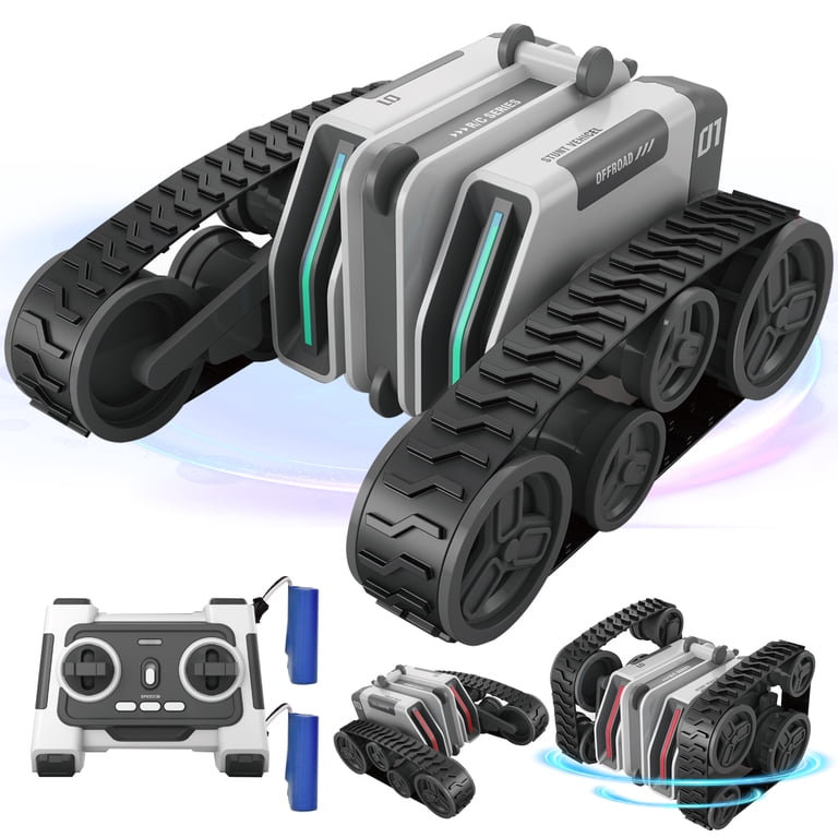 Voiture Télécommandée - 4x4 Stunt Car avec Batterie Rechargeable, 4WD