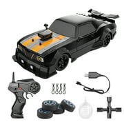 Futhstar High Speed Drift Car 2.4GHz 116 Scale 4WD 18KM/H with LED Lights Radio Control Cars, Black