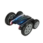 Remote Control Car,Rechargeable Fast Direct Charging RC Cars for Kids with Colorful Light,Double-Sided 360° Rotating RC Stunt Car 4WD RC Truck Car Toys for Ages 5-7 Gift for Boys Girls Ages 8-12 Blue
