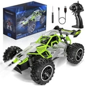 ADOONK Remote Control Car 1：18 High Speed Radio Control Car, 2.4GHz All Terrain Off Road Drift Truck with Lights, RC Cars Gifts for Kids Adults