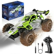 ADOONK Remote Control Car 1：18 High Speed Radio Control Car, 2.4GHz All Terrain Off Road Drift Truck with Lights, RC Cars Gifts for Kids Adults