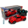thumbnail image 1 of Hyper Drive: RC Smoke Screen Racer - Red - Light-Up Remote Control Car, Spraying Vapor Mist, Toy Vehicle Performs Stunts & Tricks, 2.4 GHz, Kids 5+, 1 of 8