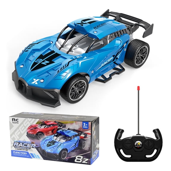 Remote Control Car with Spray, 2.4GHz RC Car with LED Light and Sound, 1：16 Remote Control Car for Boys and Girls 4-7 8-12, All Terrain Off-Road RC Truck Toys, Christmas or Birthday Gift for Kids