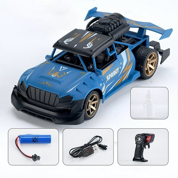 Remote Control Car, Transform Robot RC Cars, 2.4Ghz Transforming Police Car Toy with LED Light, One-Button Deformation & Rotating Drifting, Toys for 5+ Year Boys/Girls