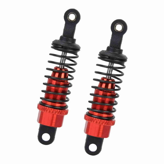 Remote Control Car Upgrade, 65mm Red Shock Absorbers, Spring Suspension For Balanced Driving