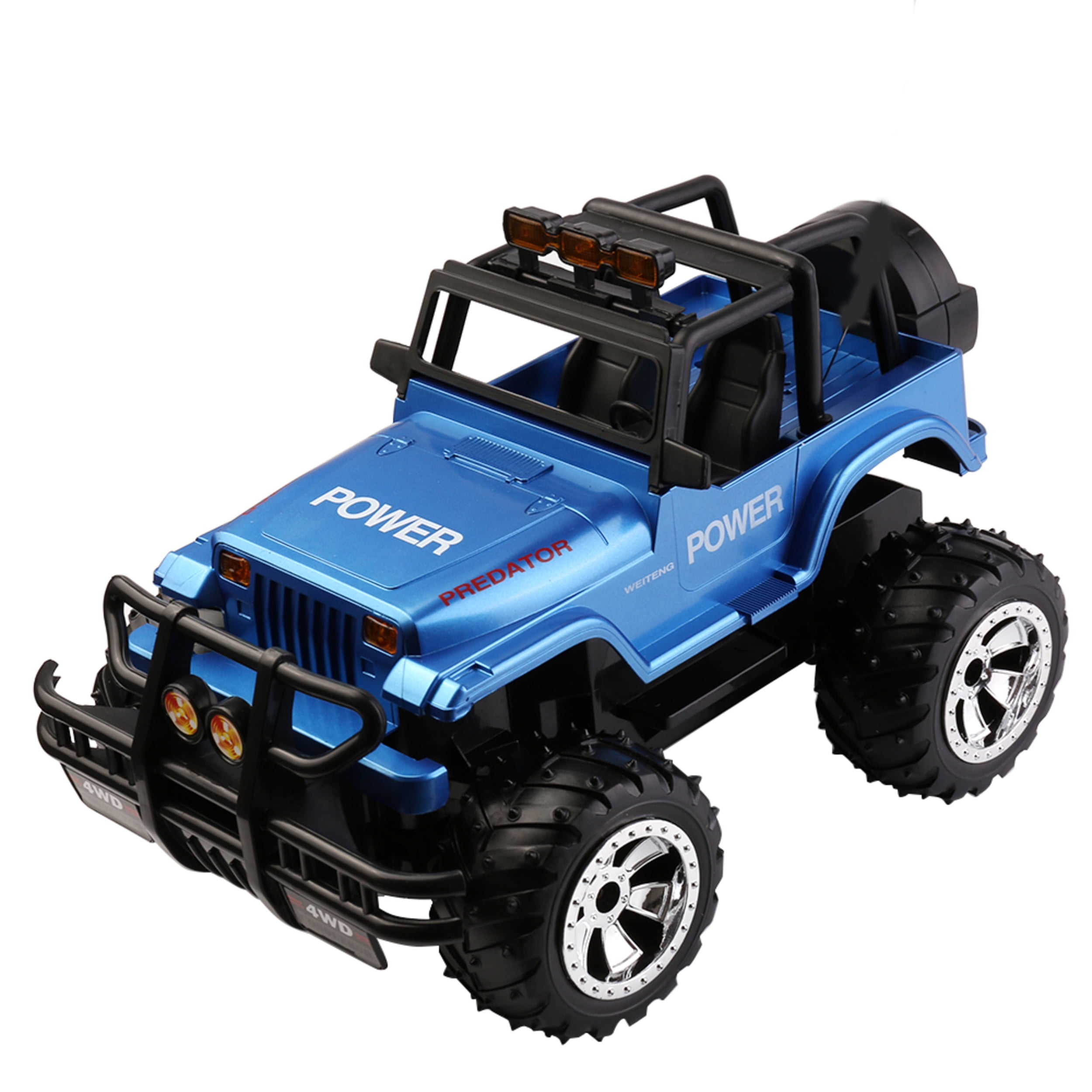4WD Red RC Off-Road Truck for Kids Ages 3+ – Jeep-Style Remote Control Toy Vehicle, Ready for Play
