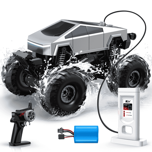 UUGEE Remote Control Car,2.4GHz Amphibious RC Stunt Car Toys, 4WD 1:16 RC Monster Truck for All Terrain, Boys Gifts for Kids Christmas Birthday Gifts for Kids Age 8 9 10+