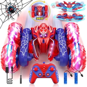 Remote Control Cars, RC Cars Toys for 5 6 7 8 9 10 Year Old Boys Girls, 2.4Ghz Fast Rotating RC Stunt Car, Double Sided Tornado Race Car with Lights for Boys Kids Age 8-12 Outdoor Toys Birthday Gifts