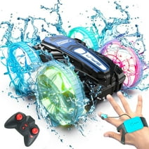 Remote Control Cars, YCFUN RC Cars Amphibious RC Boat for Boys 5-7 8-12, Gesture Sensing RC Stunt Car RC Pool Toys for Adults Kids