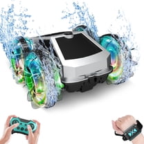 UUGEE Remote Control Car Car Toys for Boys, 2.4 GHz 4WD Amphibious RC Car Boat, 360°Rotation RC Truck Stunt Cars with LED Lights, Christmas Birthday Gifts for 8 9 10 Kids Girls