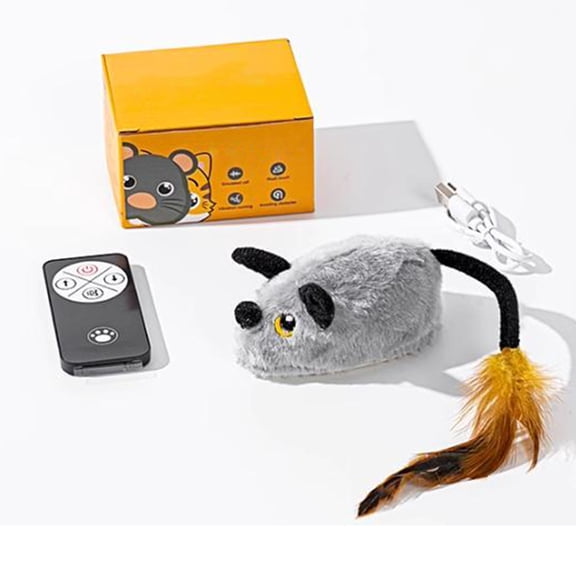 Remote Control Interactive Cat Toy for Indoor with Rechargeable Motion and Prank Features for Curious Cats