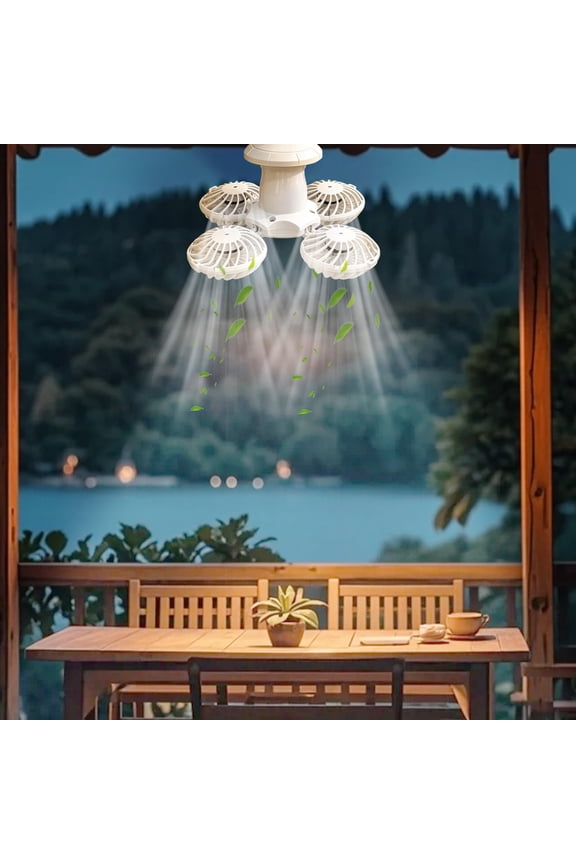 Remote Control Ceiling Fan Light 20W E27 Socket LED Fan Light 4 Blade Adjustable Brightness Easy Install No Wiring Cooling Combo For Home Bedroom Kitchen Shop Office Stall Use