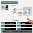 thumbnail image 1 of Remote Control Ceiling Fan Light 5 Blades 3 Color Modes High Speed E27 Base 2 in 1 Multifunctional Lighting, 1 of 26