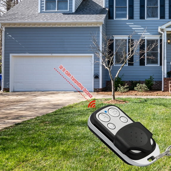 Remote Control Cloning Key Fob Control 433MHz Copy Remote Controller Metal Clone Remotes 4 Buttons Cloning Key Fob Garage Duplicator Remote Control Key Fob with Cover Protection