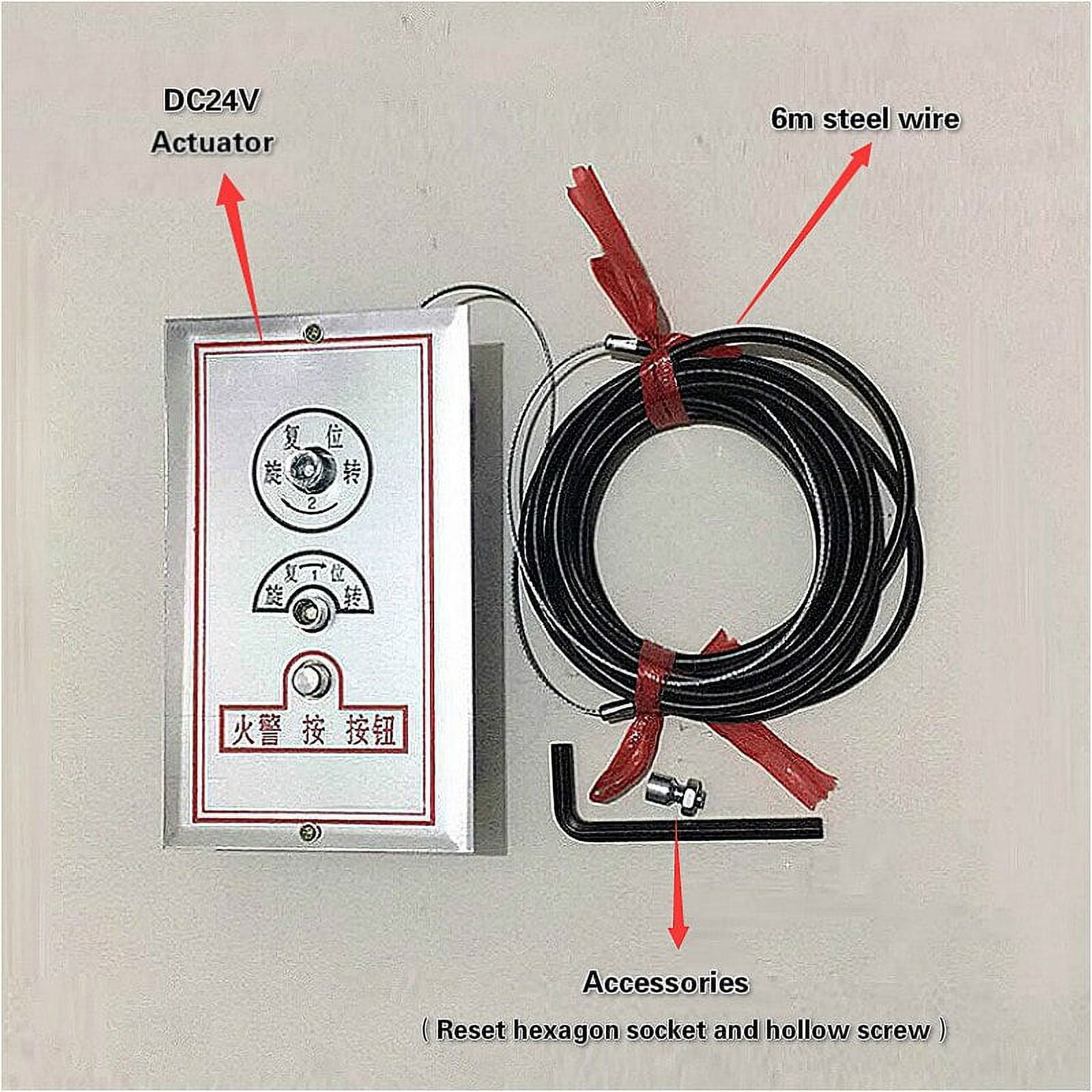 Remote Control DC24V Motorized Air Damper Actuators Electric Manual Air