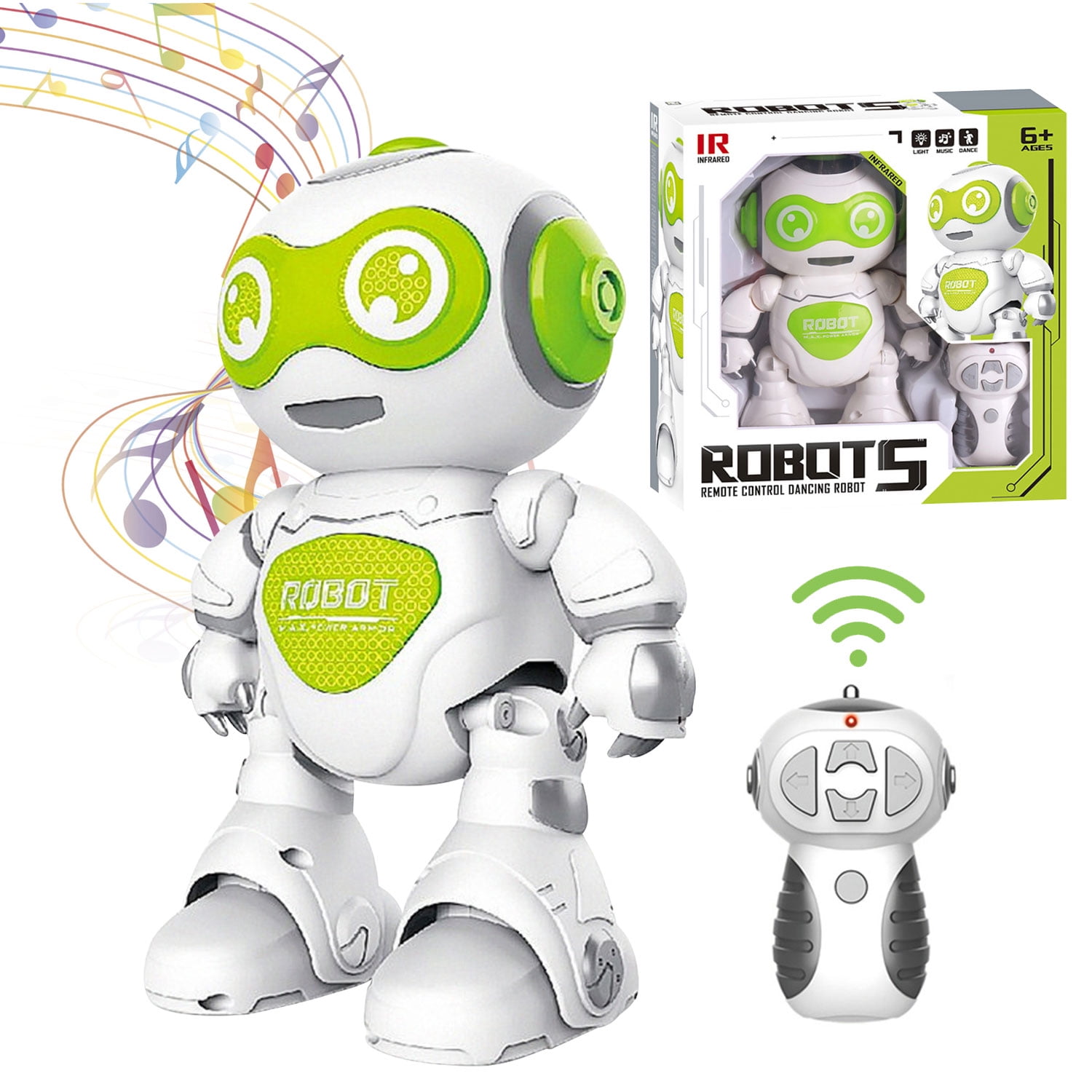 Remote Control Dancing Robot Toys, RC Robot for Kids, Singing Dancing