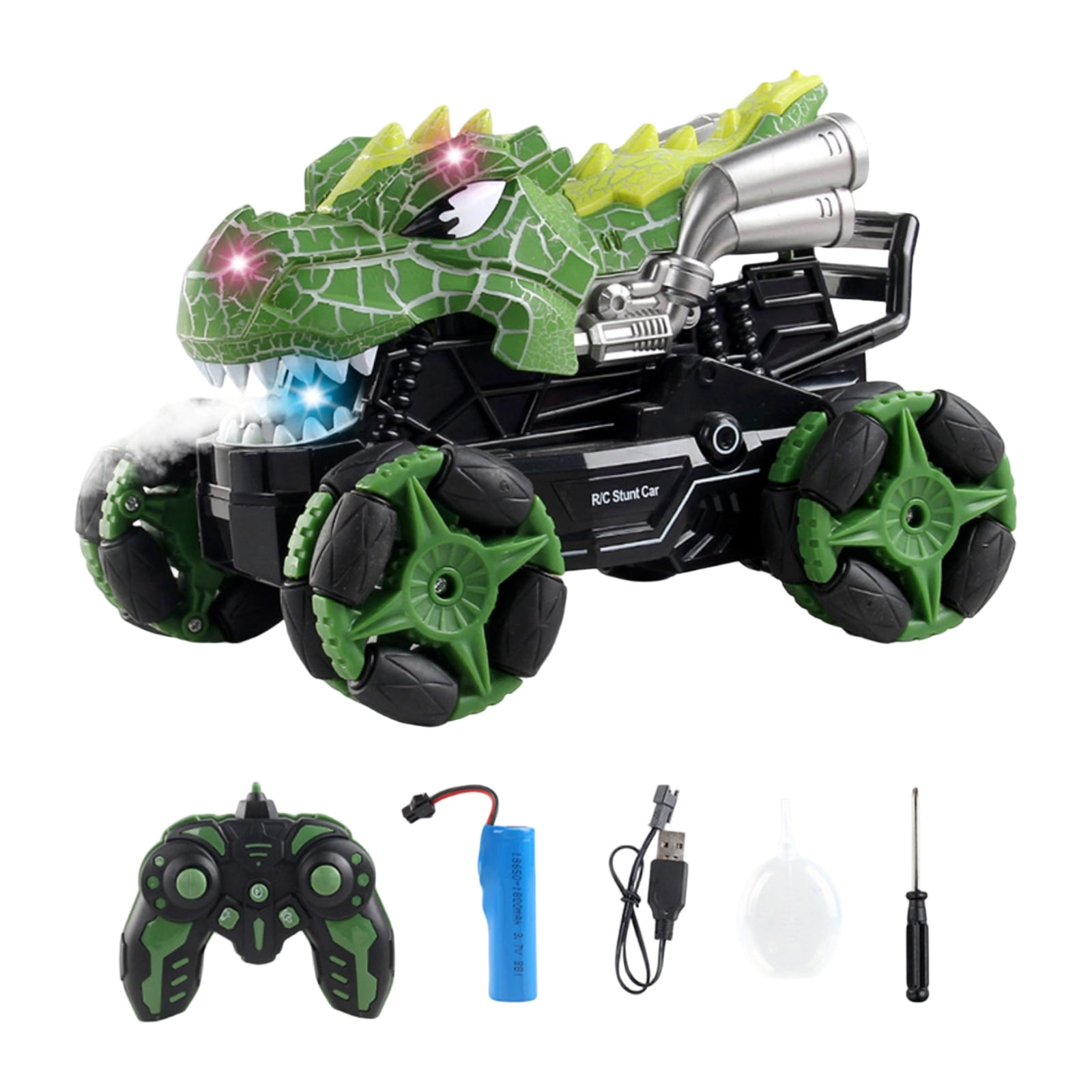 Remote Control Dinosaur Car For Men - Rechargeable RC Dinosaur Toy with Lights and Sounds - Birthday Gift Electric/Robot Dino Vehicle, B, 1Pcs