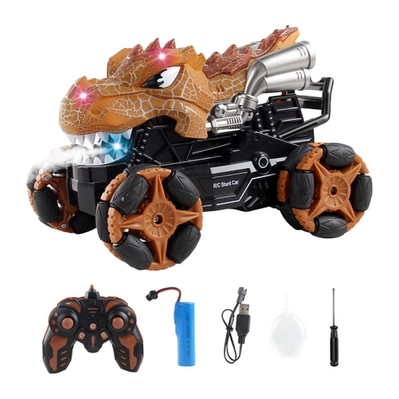 Remote Control Dinosaur Car For Men - Rechargeable RC Dinosaur Toy with Lights and Sounds - Birthday Gift Electric/Robot Dino Vehicle, C, 1Pcs