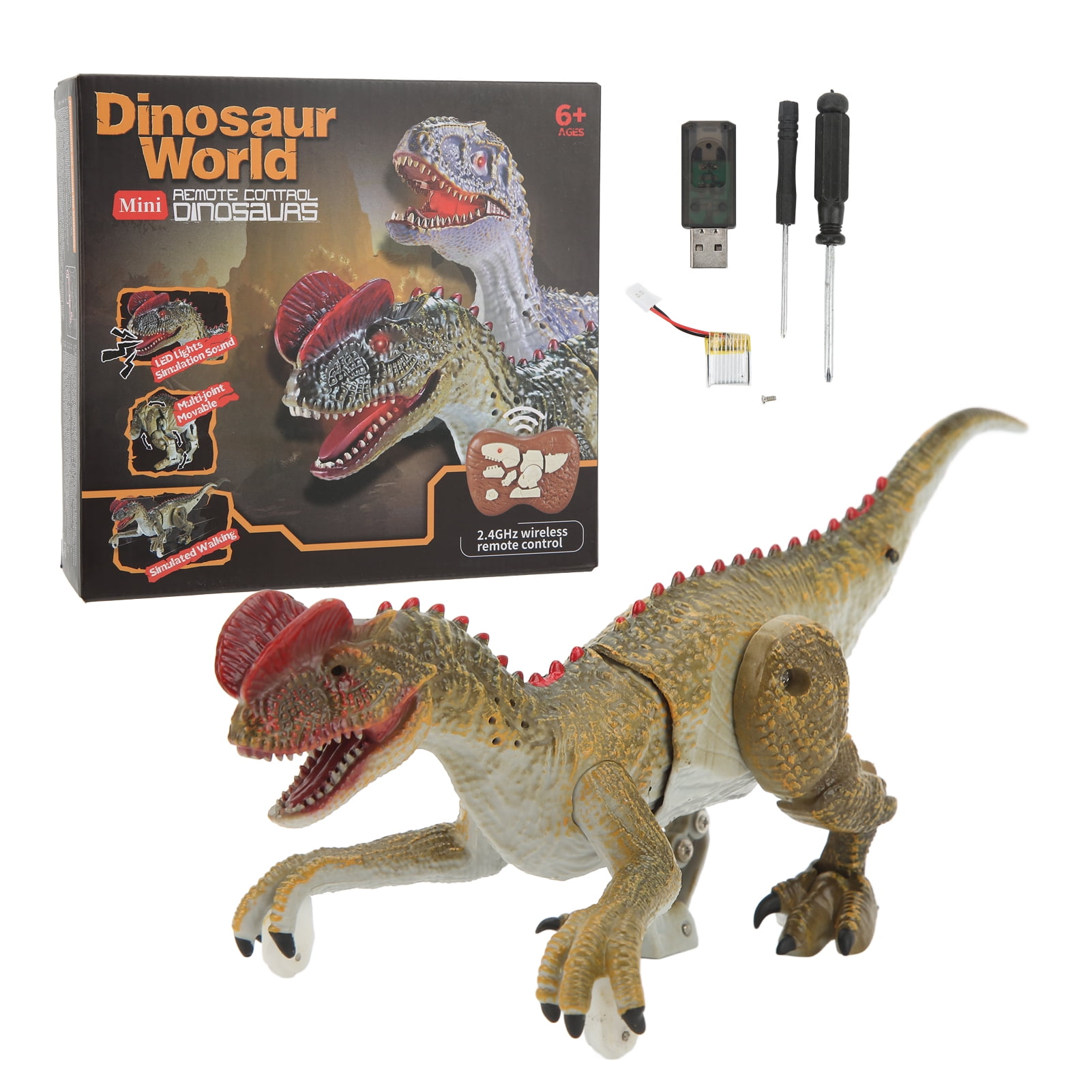 Remote Control Dinosaur Model 2.4G Realistic Walking Roaring