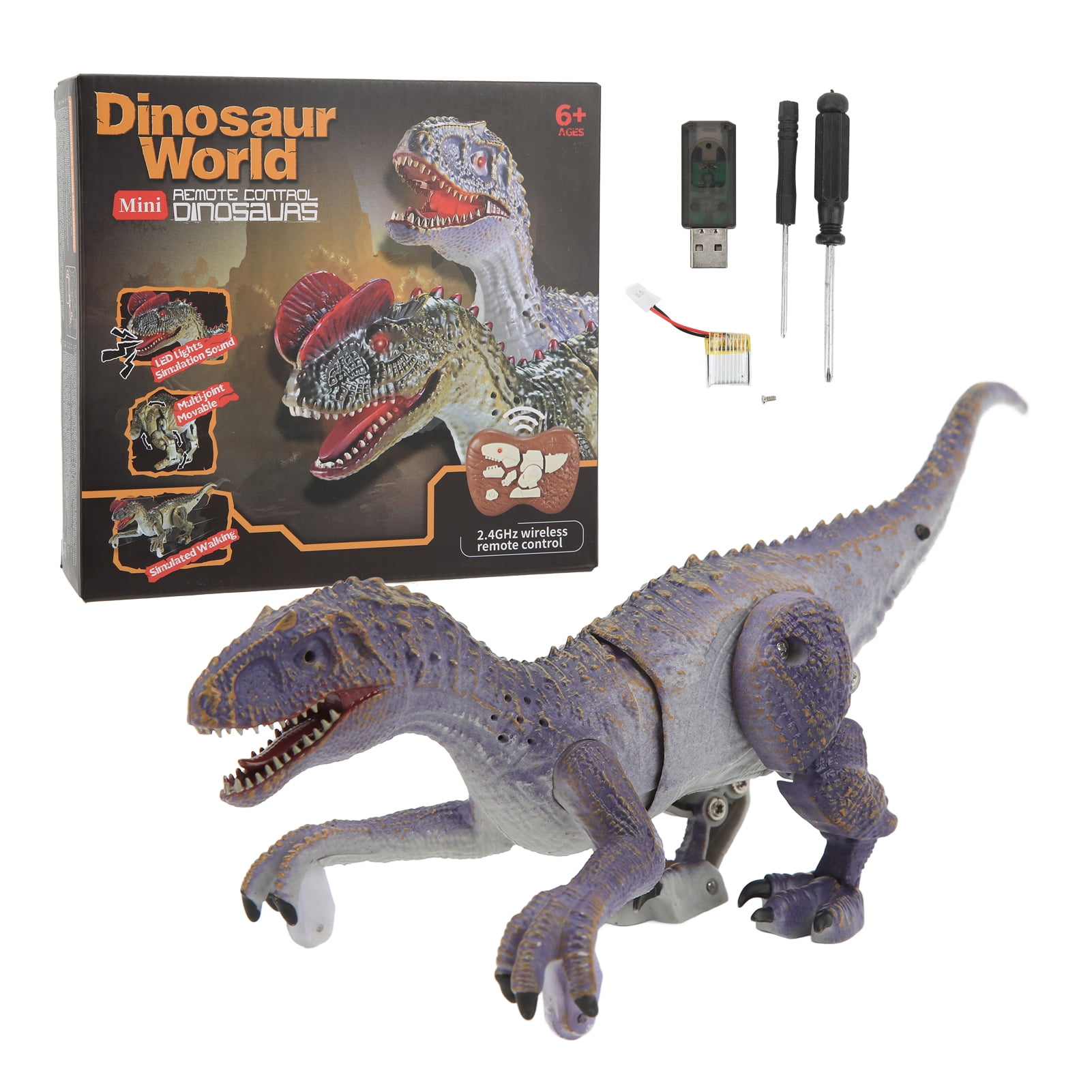 Remote Control Dinosaur Model 2.4G Realistic Walking Roaring